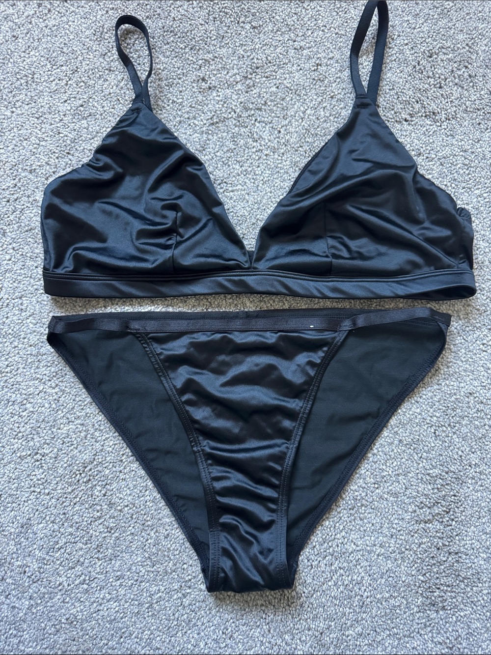 Auden Satin Bralette and Panty Set